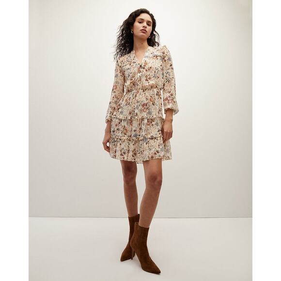 VERONICA BEARD Justine Floral‎ Silk-Georgette Dress - Picture 1 of 13